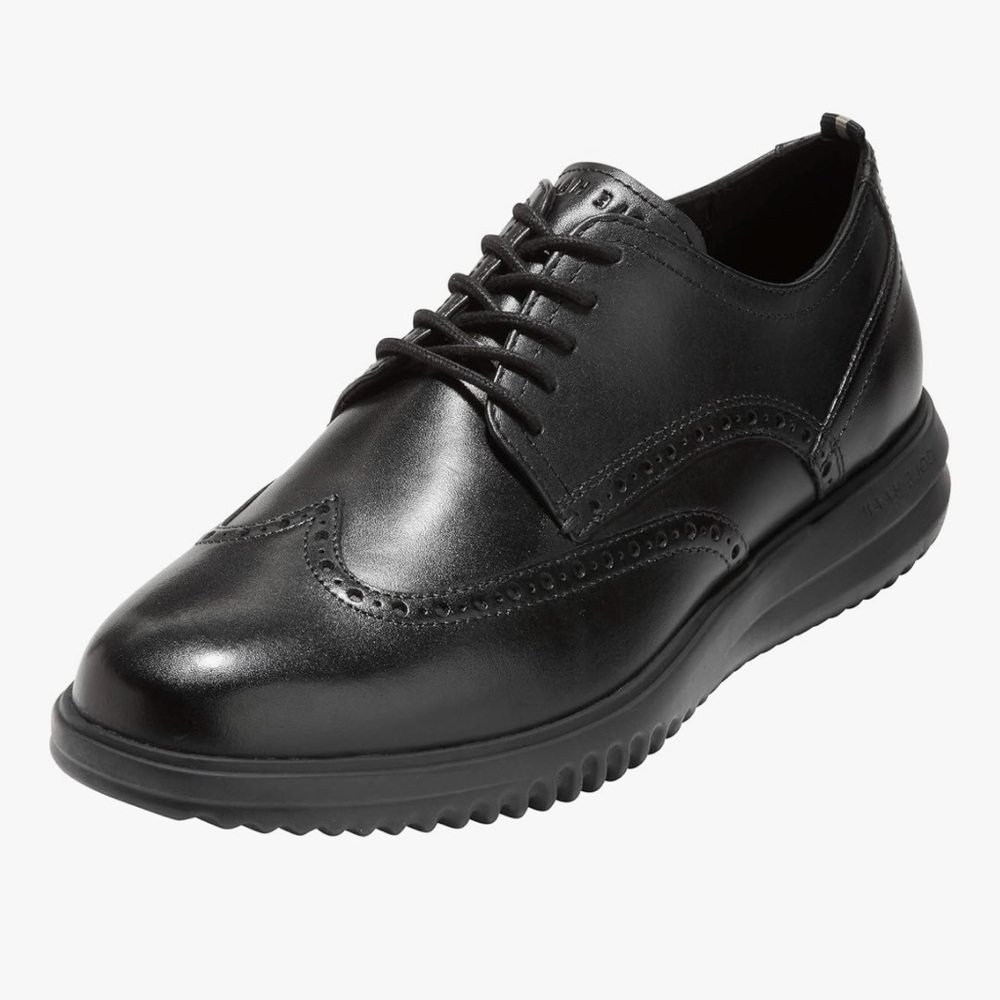 Cole Haan Black Leather Oxford Shoes